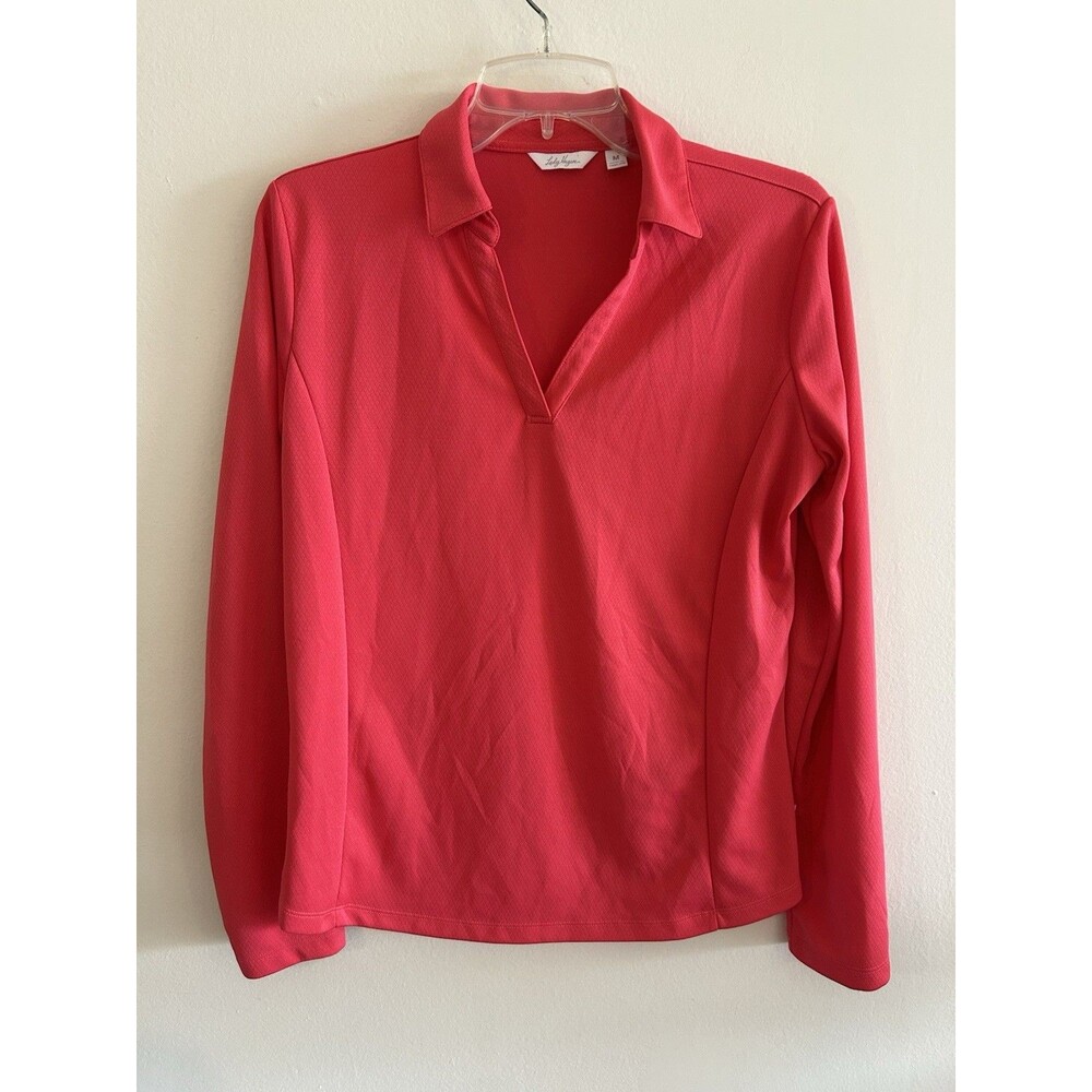 Lady Hagan Long Sleeve Women’s Golf Polo Pink Size M